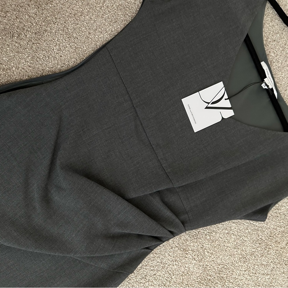 Diane Von Furstenberg NWT Bevin dress, size 6, colour is Night Fall (dark grey) - Picture 3 of 12